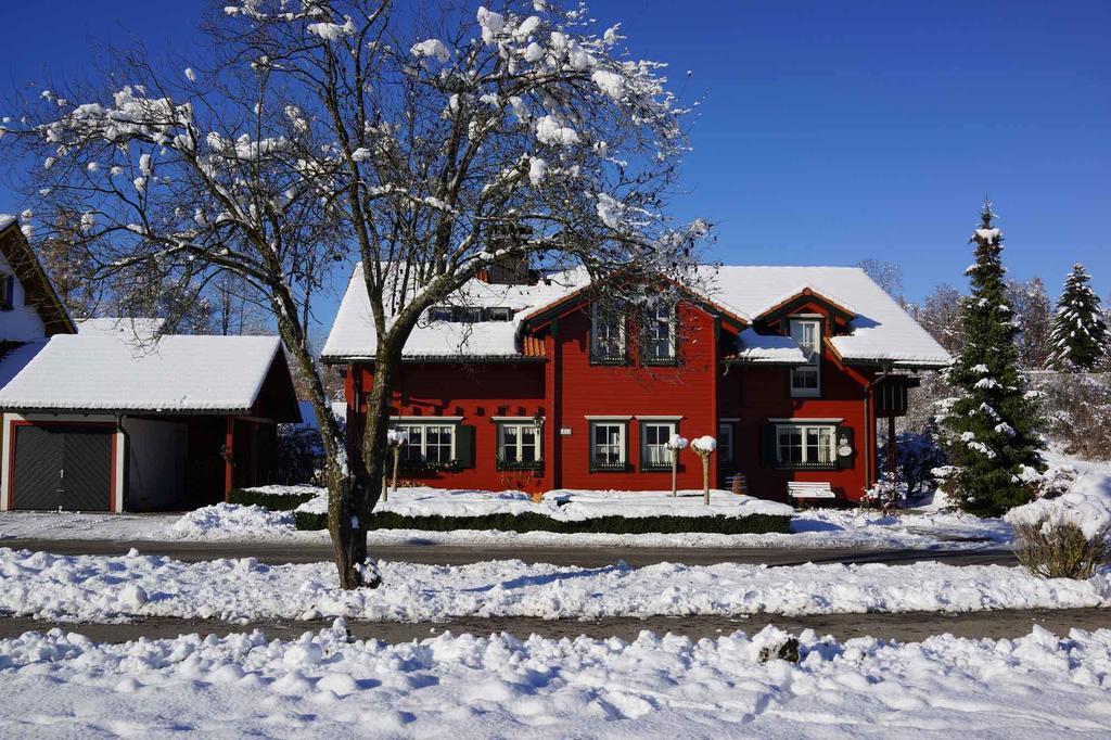 Ferienwohnung Romantik Im Roten Haus Füssen Exterior foto